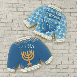 Ugly Hanukkah Sweater Cookies