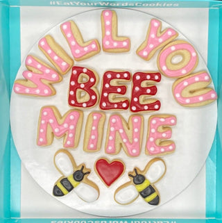 Will You BEE Mine Valentines Cookies
