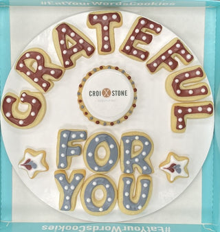 Grateful for You with Company Logo Cookies