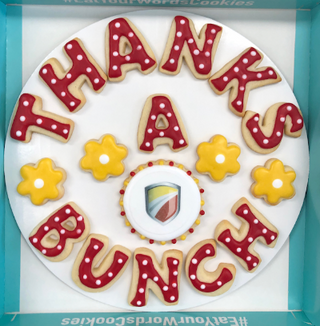 Thanks A Bunch with Logo Cookie