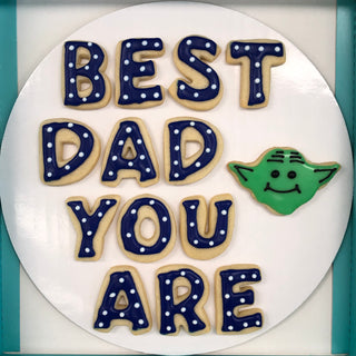Best Dad You Are Star Wars Father's Day Cookies