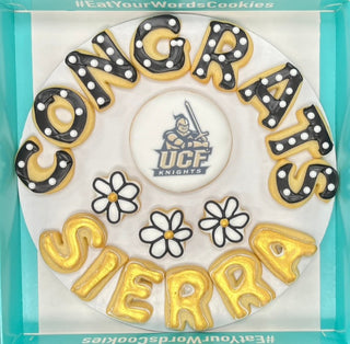 Congrats by Name with Logo Cookie
