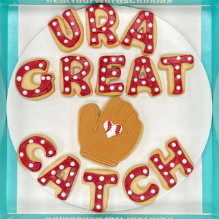 UR A Great Catch Valentines Cookies