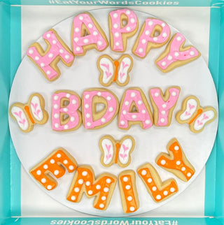 Happy Birthday by Name Cookies