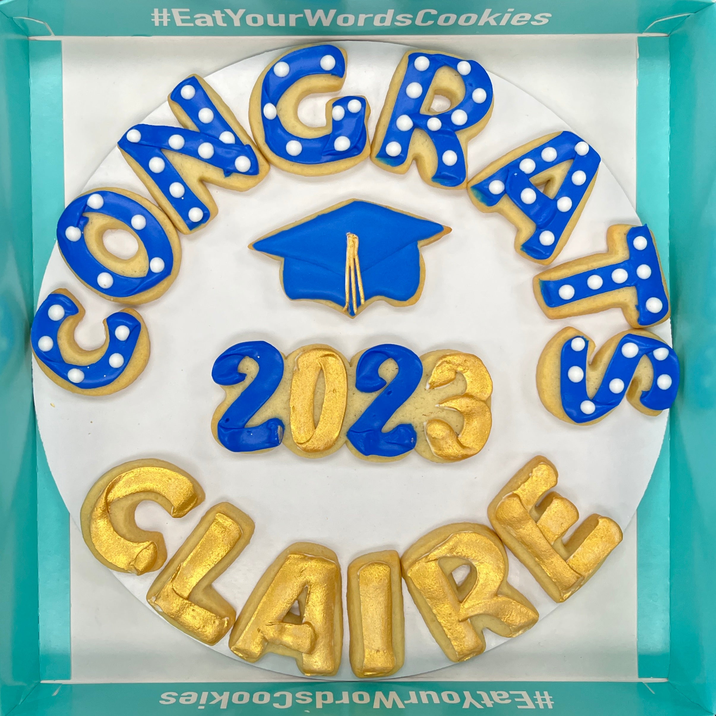 Grad Letters Cookies Graduation Cookies – Eat Your Words Custom Cookies