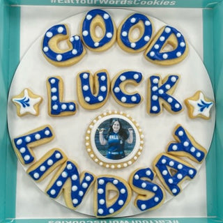 Good Luck by Name with Photo Cookie