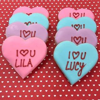 Personalized Conversation Heart Cookies