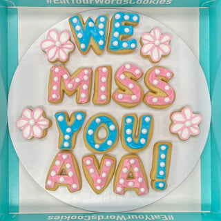 Miss You by Name Cookies