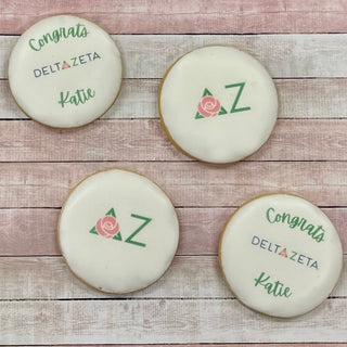 Delta Zeta Personalized Sorority Cookies