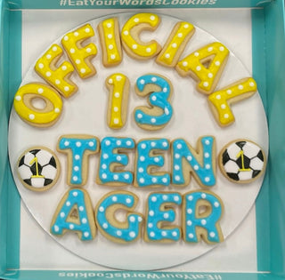Birthday Milestone Official Teenager Cookies