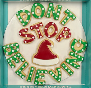 Don't Stop Believing Christmas Cookies