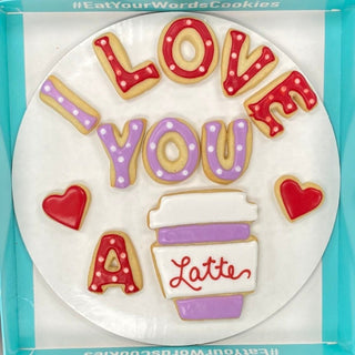 I Love You A Latte Valentines Cookies