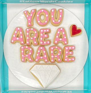 You Are A Rare Gem Valentines Cookies