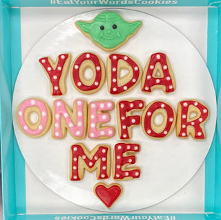 Yoda One For Me Valentines Cookies
