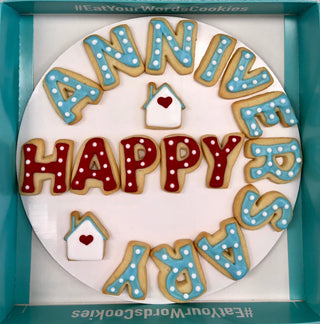 Happy Home Anniversary Cookies