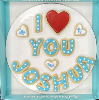 Love You by Name Cookies