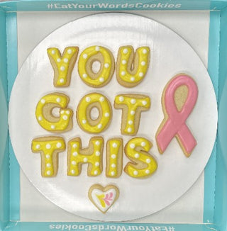 You Got This: Breast Cancer Encouragement Cookies