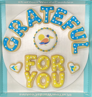 Grateful for You with Company Logo Cookies