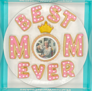 Best Mom Ever Mothers Day Cookies with Photo Cookie