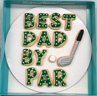 Best Dad by Par Father's Day Cookies