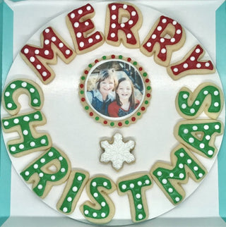 Merry Christmas Cookies with Photo Cookie